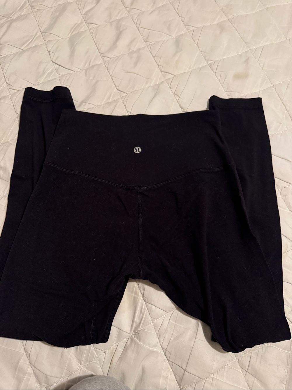lululemon athletica Black Leggings with Signature Logo Dot